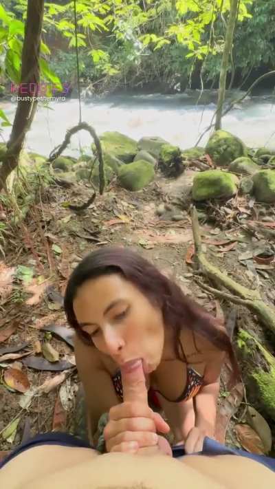 Hiking sucked so I decided to blow him