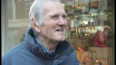 BBC interviews 'random man' on the street about famous 1967 football match, only to find that he played as goalie for Liverpool in that game