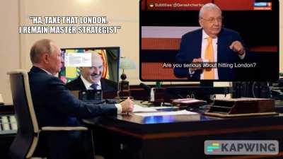 Wake up babe, Russian State TV threatened to nuke London again.