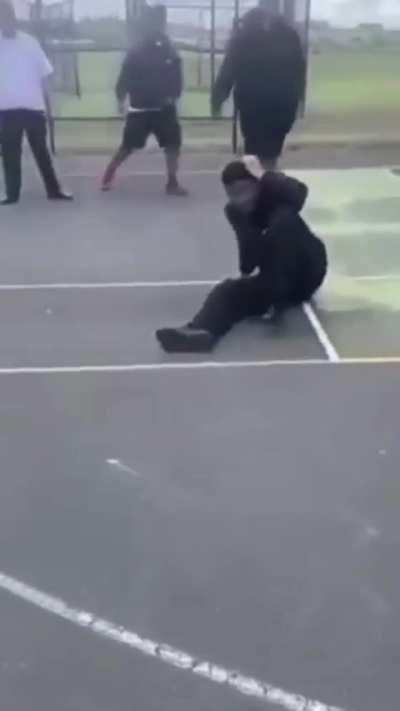 Took his leg out from under him