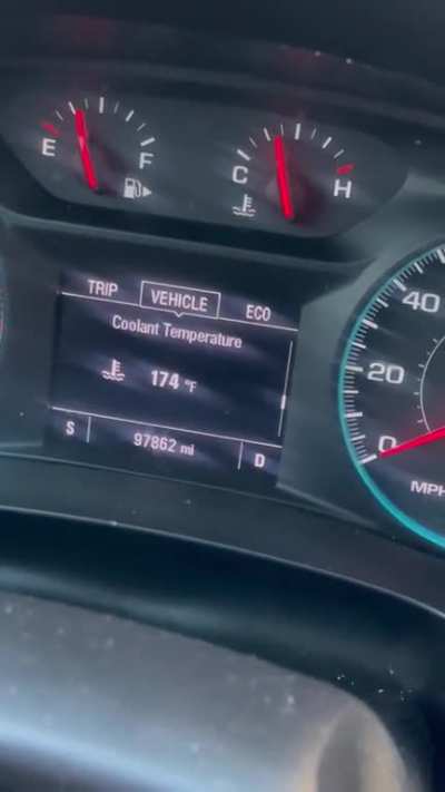 So it’s about 8 degrees where I’m at. My car was just fine a day ago but now when it’s idling, the temp decrease. When I drive it, it goes up to 198. It doesn’t overheat but soon as I stop driving, it starting going down. Anyone know what cool be the prob