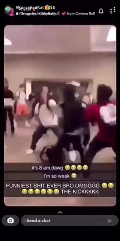 Second week of school and there has been three fights but this one is hands down the funniest one 🤣