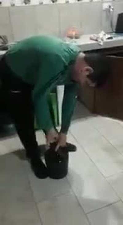 Opening a bottle of wine