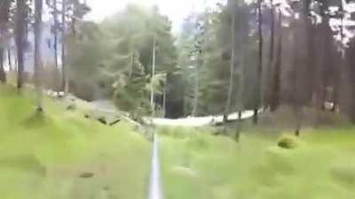 HMFT after I get rammed on Alpine coaster