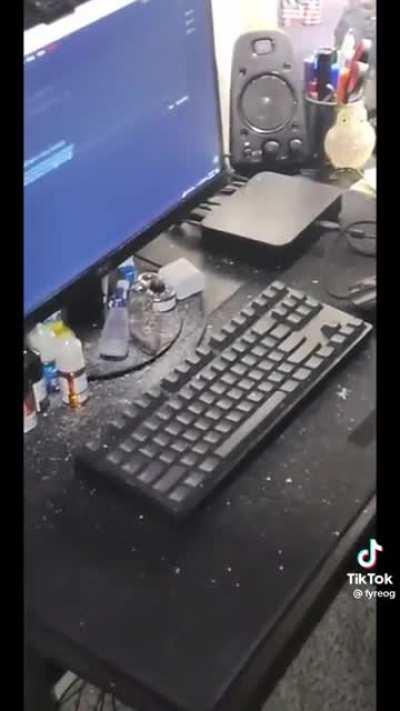 Upstairs neighbor’s gun goes off; shoots a hole through the ceiling below.