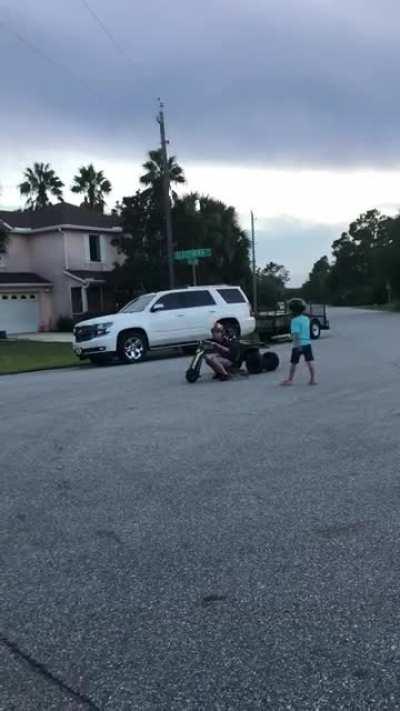 “Drift King” his little yell at the end is what kills me lol.