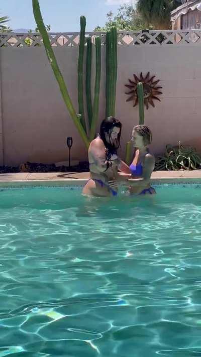 Girls only in our pool