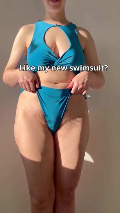 Like my new swimsuit?