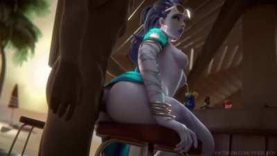 Widowmaker fucked at the beach (FPSBlyck)
