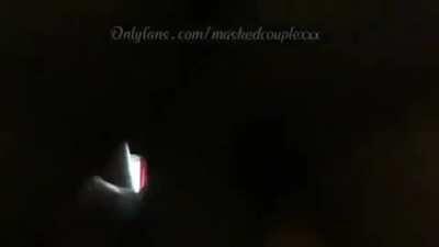 The Masked Couple with a slim squirter.