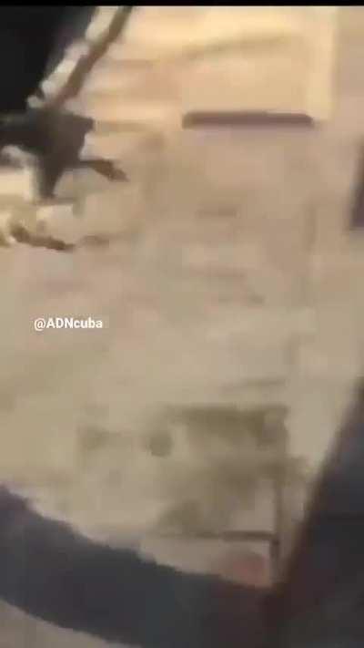 Americans in New York City can support the communist dictatorship in Cuba, now watch a Cuban protesting against the government in Havana...