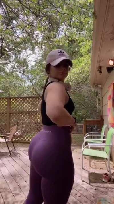 And then she turns...