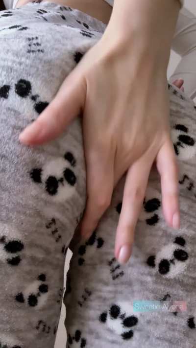 Naughty mood in my tight pajama pants