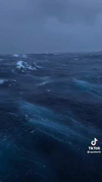 It makes me feel anxious but it's also peaceful.