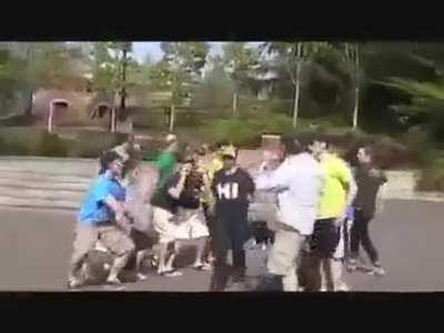 The bois performing bad romance for their friends and family