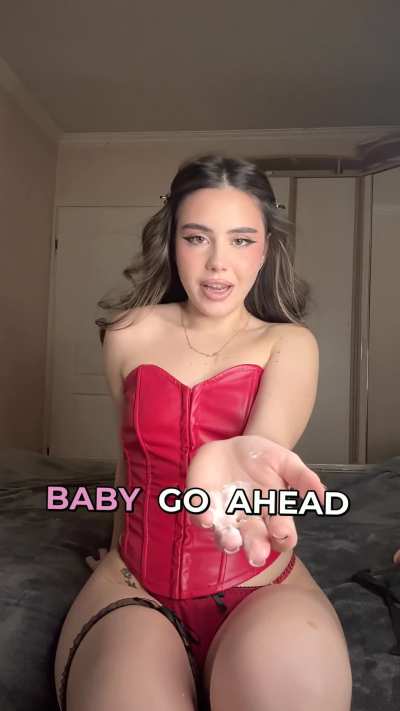 hey you wanna see what im hiding under this skirt