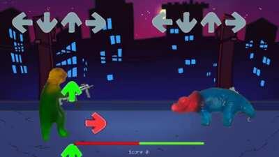 Gummy Dino Fight. (Sorry it's so crappy I'm bad at editing) Dino images by u/cool_man_joe