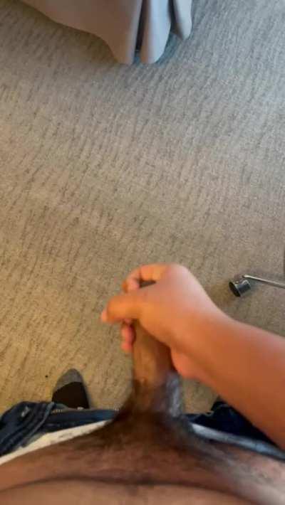 Taking his coco in front of my boyfriend