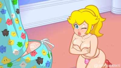 Peach also playing with herself. (Hard-Degenerate)