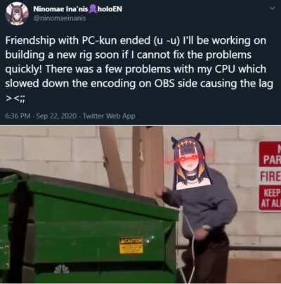 Friendship with PC-kun has ended