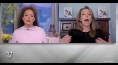 The View reacts as Expected when she Insults their God. This is, believe it or not, a Cult.