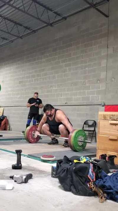 PR 120kg Muscle Snatch + PS