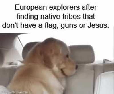 'No flag, huh? Gee, isn't that a shame?'