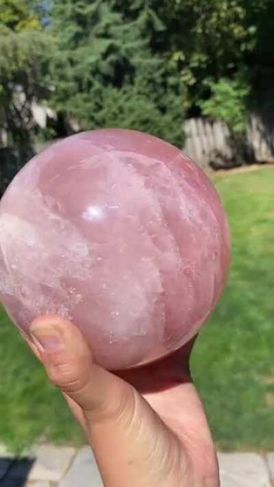 Big ‘ol 6lb Star rose quartz sphere! I got it for a steal from a direct importer :)