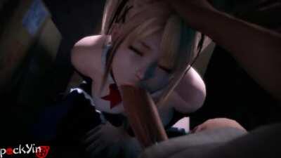 Marie Rose mouth-fuck (PockYin) [Dead or Alive]