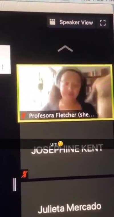 my friends teacher got fired for sucking her mans n!pple on zoom