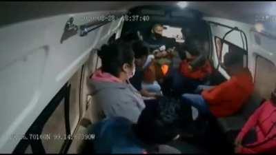 A typical day in mexican public transport, sadly.