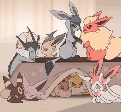 Eeveelutions playtime [Pokemon]