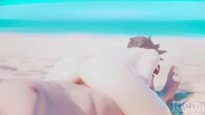 Tracer Fucking At The Beach (Idemi) [Overwatch]