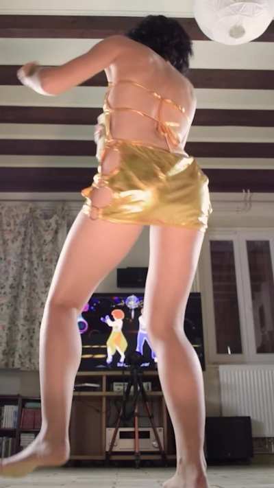 I took some risks by picking such a small thong for my dancing outfit