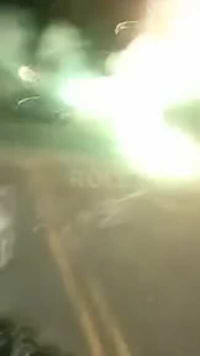 WCGW celebrating nearby fireworks.