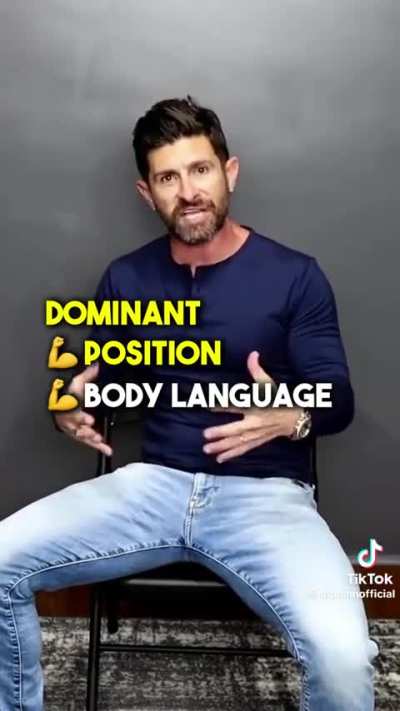 Alpha male explains how real men should SIT 🤡