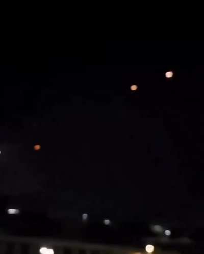 Iranian missiles hitting Israel. (Not sure if its recent)