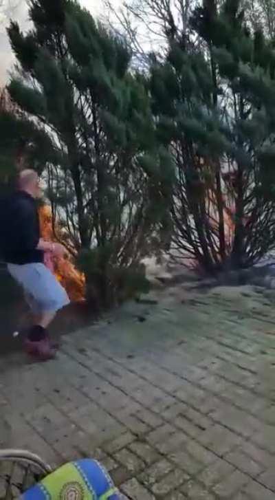 to watch the fire spread