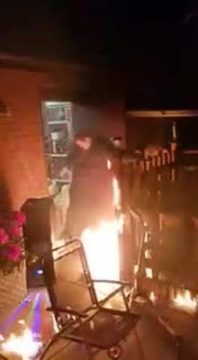 I'm the drunken fool that's totally oblivious that my feet are on fire.