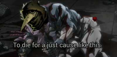 It's my first time playing the game. Today, my Champion Plague Doctor I've had since Week 1 has died to to the Sonorous Prophet in Week 47. This is a brief recreation of the events.