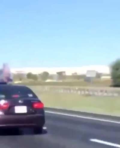 Biden staffer tries to run Trump supporter off the road, causes accident.