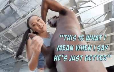 When u woke up first thing u saw how ur cute gf jerked ur bullies huge manly cock