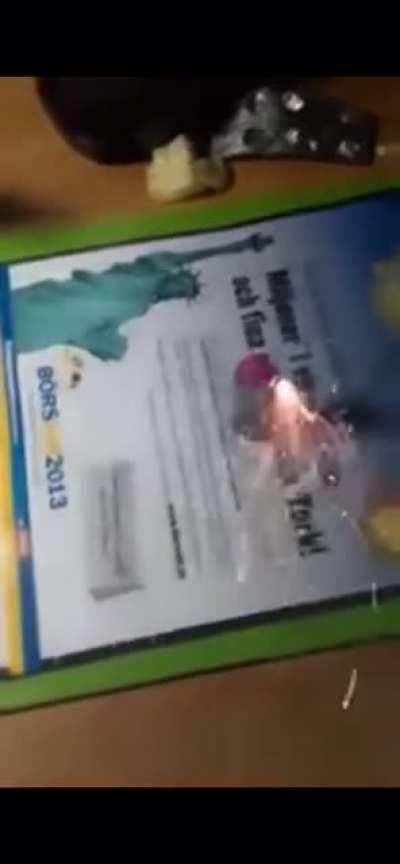 Lighting a powerful banger in your apartment