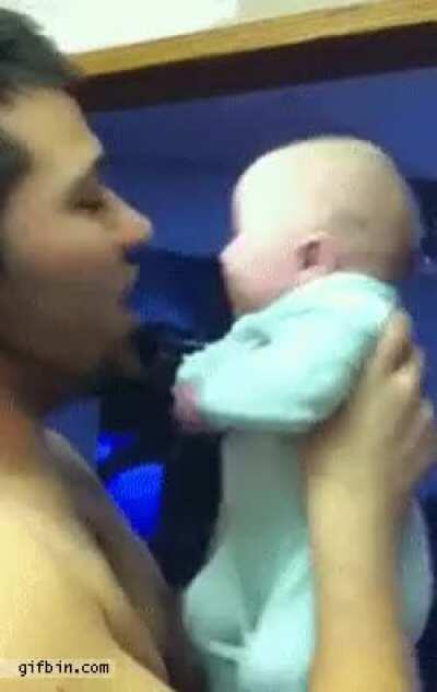 He doesn't likes kisses.