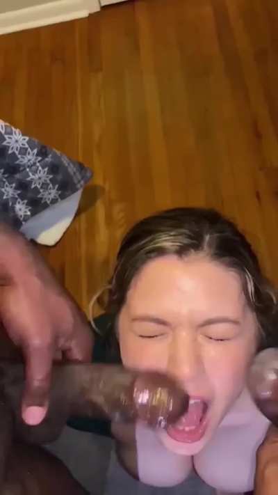 Bouncing off her face