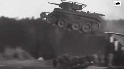 Here's a BT tank making a really long jump for people sorting by new.