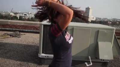 Milking myself to Alexandria Ocasio-Cortez this evening