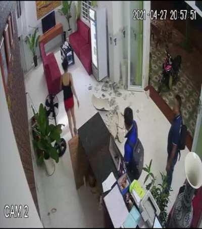 WCGW Not knowing what he leaned on