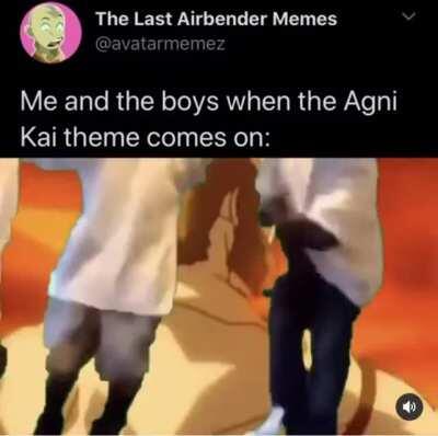 Agni Kai theme was FIRE