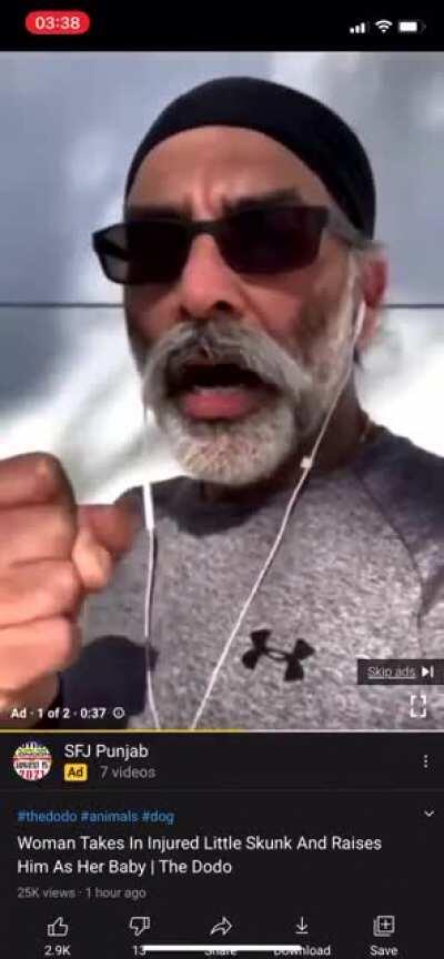 Khalistani Terrorists Running Ads on YouTube India. Clown World🤡🤡🤡